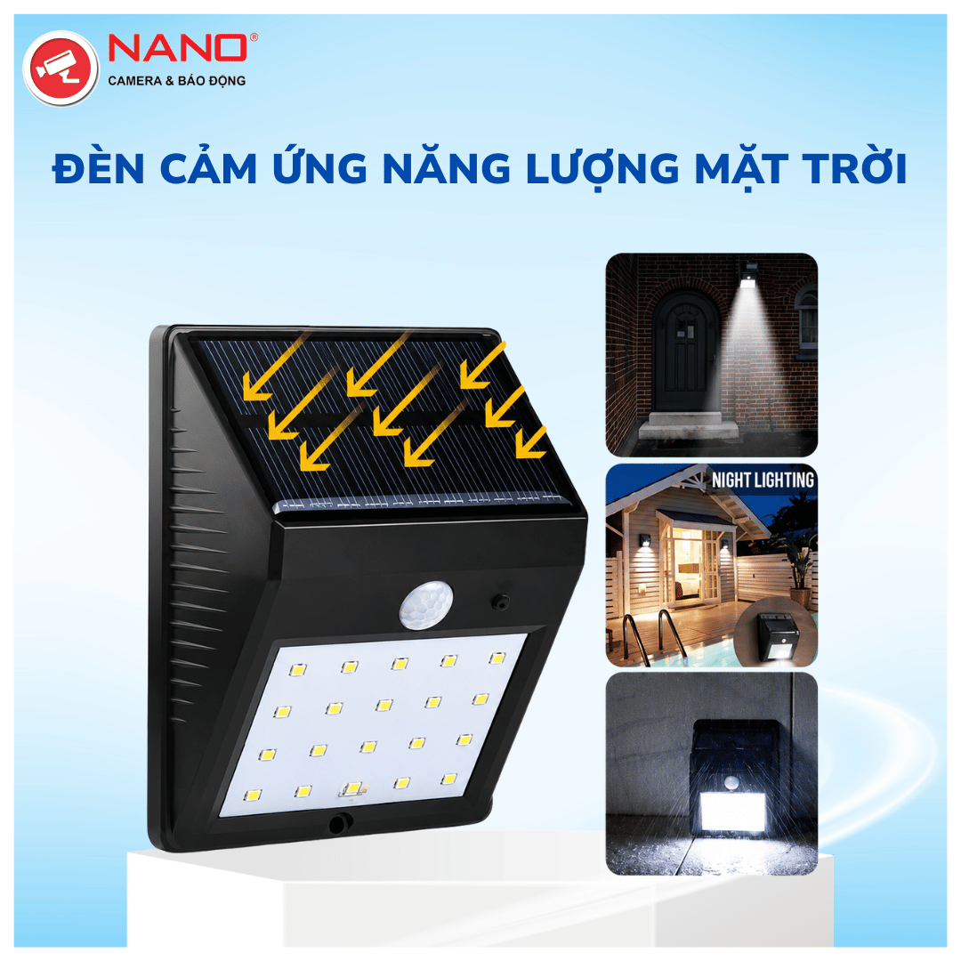 Đèn cảm ứng năng lượng mặt trời