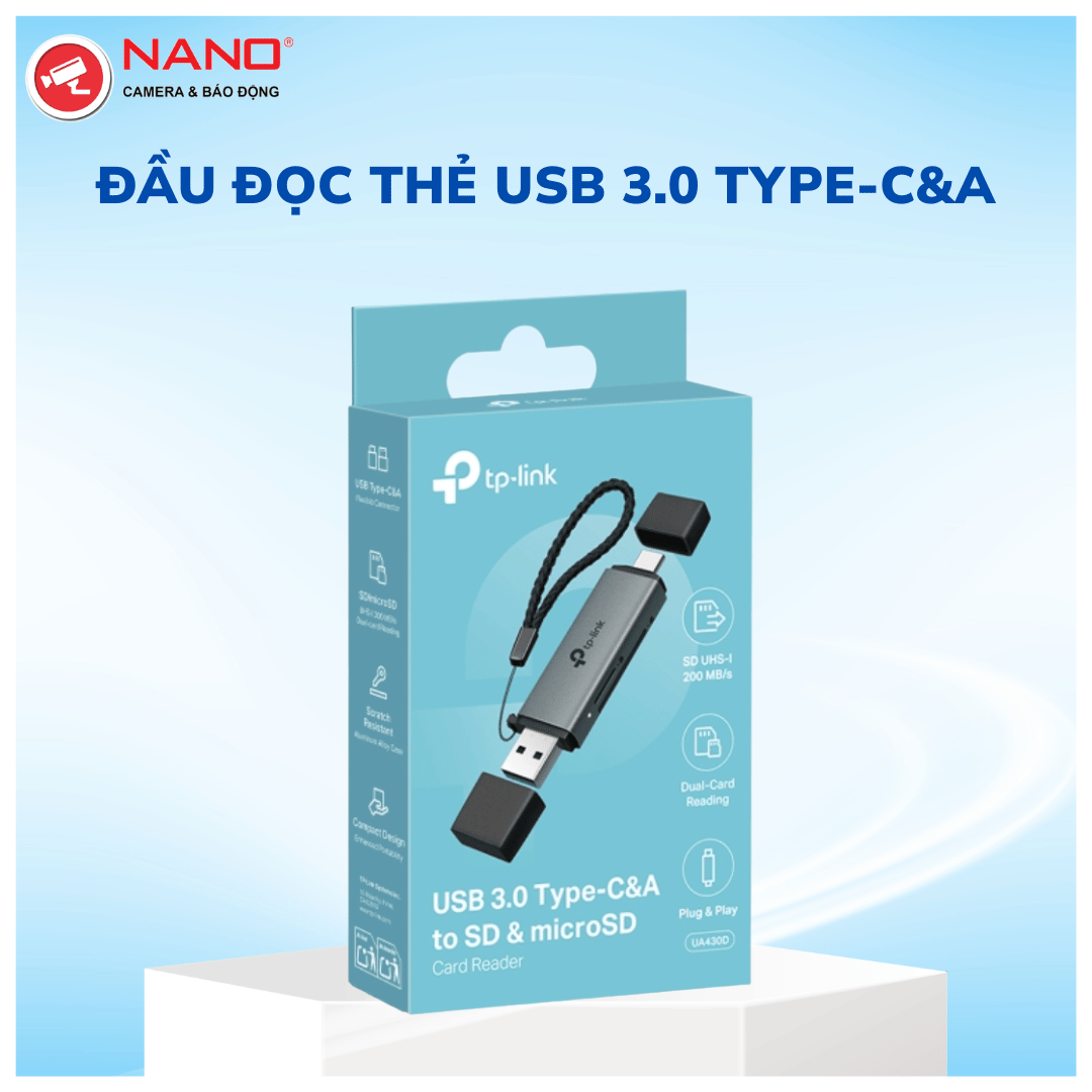 Đầu đọc thẻ USB 3.0 Type-C&A
